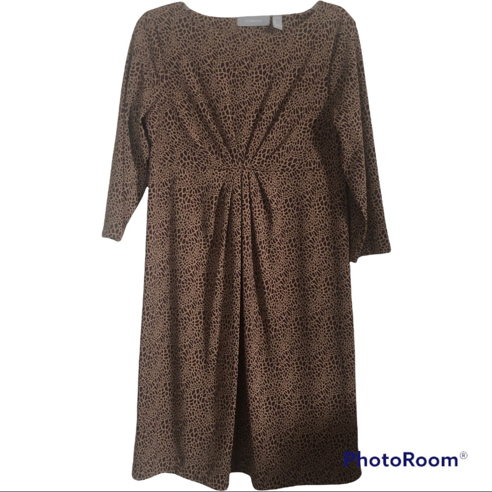 Liz Claiborne EUC petite L animal print dress